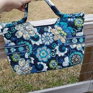 Vera Bradley Mod Floral Blue Handbag Purse